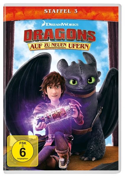 Produktbild: Dragons - Auf zu neuen Ufern - Staffel 3 [4 DVDs]