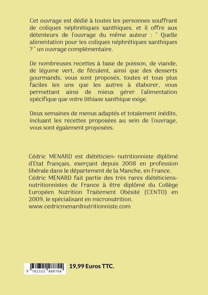 Produktbild: Mes recettes faciles pour les coliques n&eacute;phr&eacute;tiques xanthiques.