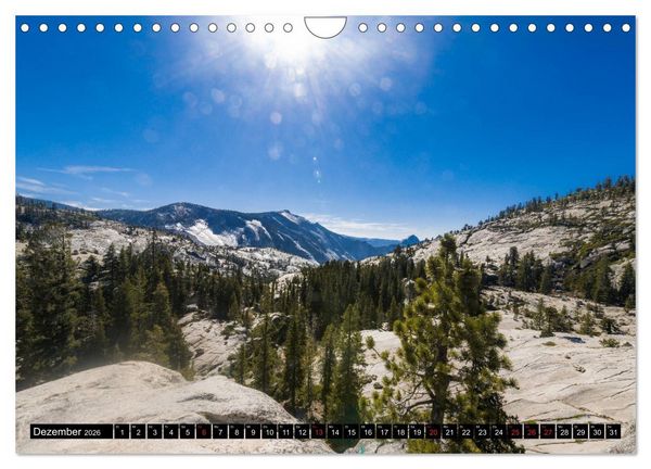 Produktbild: Entlang der Sierra Nevada (Wandkalender 2026 DIN A4 quer), CALVENDO Monatskalender