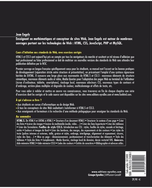 Produktbild: HTML 5 et CSS 3