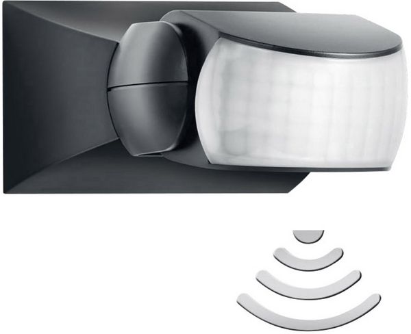 Produktbild: Steinel 600419 Decke, Wand Bewegungsmelder 120&deg; Relais Schwarz IP54