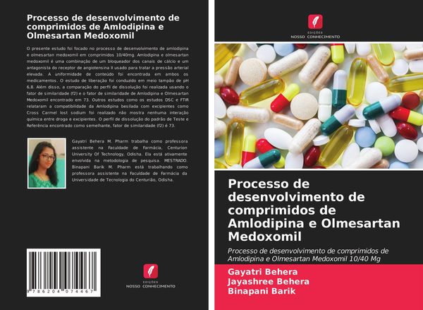 Produktbild: Processo de desenvolvimento de comprimidos de Amlodipina e Olmesartan Medoxomil