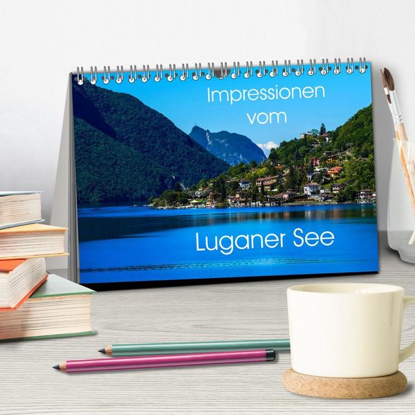 Produktbild: Impressionen vom Luganer See (Tischkalender 2026 DIN A5 quer), CALVENDO Monatskalender