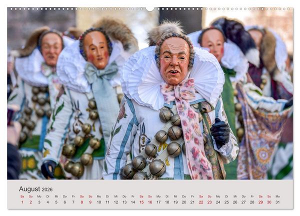 Produktbild: Narri 2026 Bilder der Schw&auml;bisch-Alemannischen Fasnet (hochwertiger Premium Wandkalender 2026 DIN A2 quer), Kunstdruck in Hochglanz