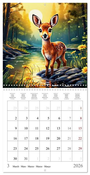 Produktbild: Baby Animals - In Their Natural Habitat (Wall Calendar 2026 12 &times; 12 Inch) CALVENDO 12 Month Wall Calendar