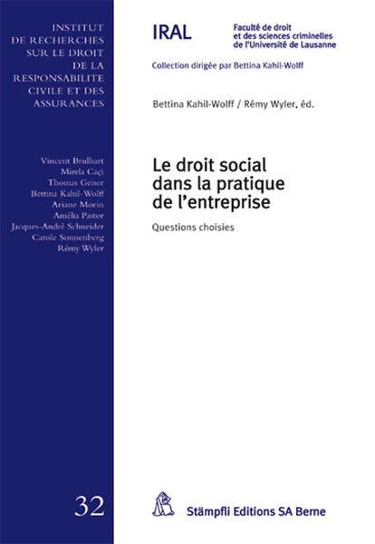 Produktbild: Le droit social dans la pratique de l'entreprise
