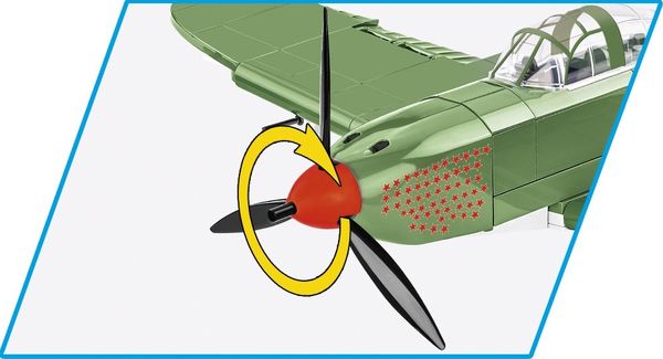 Produktbild: COBI Historical Collection 5747 - Bell P-39Q Airacobra SOVI, 380 Klemmbausteine