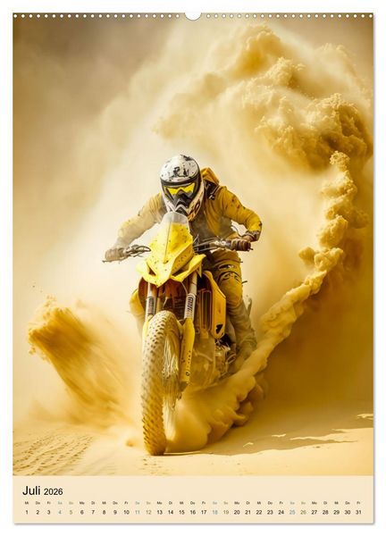 Produktbild: Motorrad W&uuml;stenrennen (Wandkalender 2026 DIN A2 hoch), CALVENDO Monatskalender