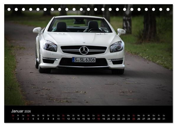 Produktbild: Mercedes-Benz SL 63 AMG (Tischkalender 2026 DIN A5 quer), CALVENDO Monatskalender