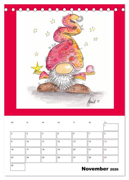 Produktbild: WichtelParade (Tischkalender 2026 DIN A5 hoch), CALVENDO Monatskalender