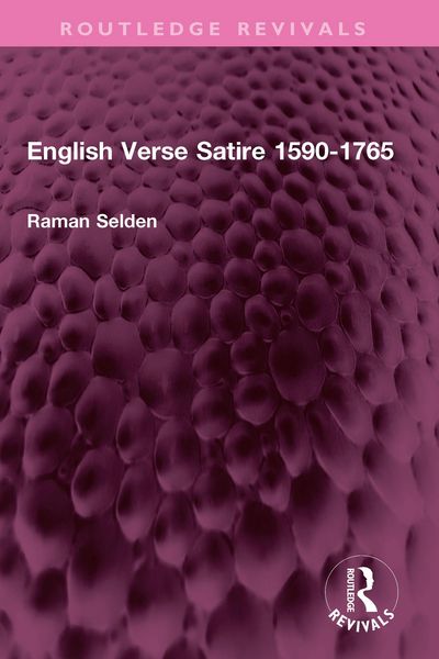 Produktbild: English Verse Satire 1590-1765