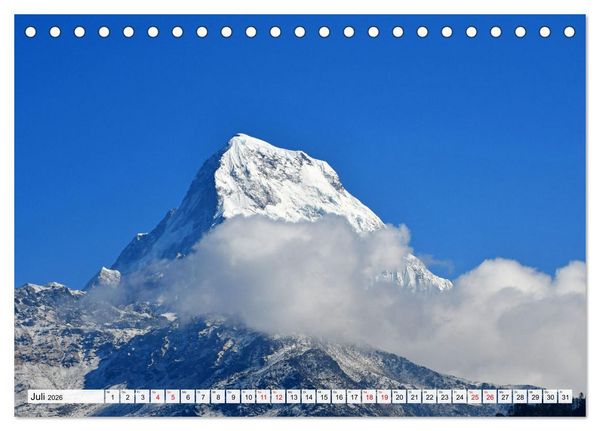 Produktbild: Der POON HILL TREK in NEPAL (Tischkalender 2026 DIN A5 quer), CALVENDO Monatskalender
