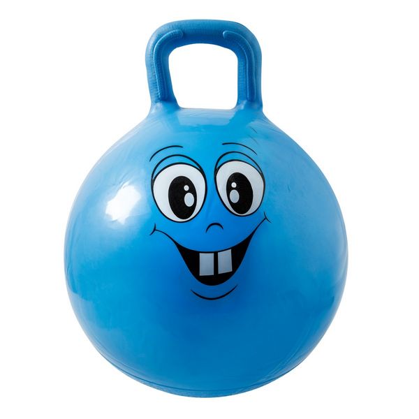 Produktbild: Idena Sprungball Happy Face blau &Oslash;45-50cm