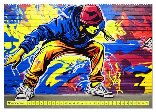 Produktbild: Lebensart Hip Hop (hochwertiger Premium Wandkalender 2026 DIN A2 quer), Kunstdruck in Hochglanz