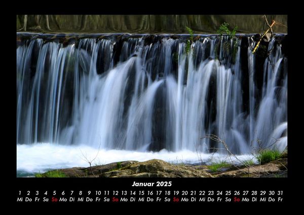 Produktbild: Wasserf&auml;lle 2025 Fotokalender DIN A3