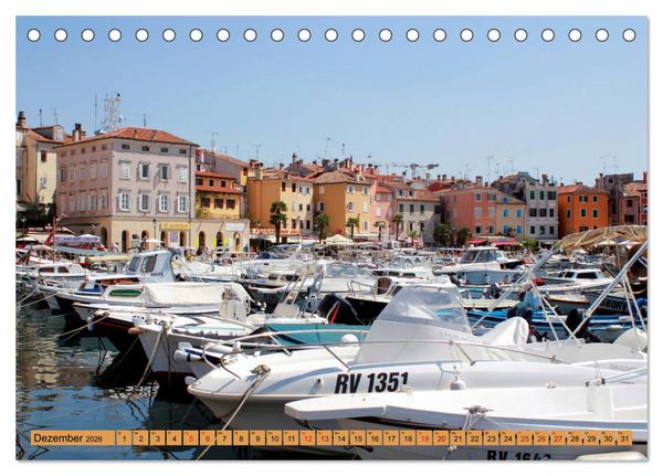 Produktbild: Istrien und Insel Krk - Impressionen eines kroatischen Sommers (Tischkalender 2026 DIN A5 quer), CALVENDO Monatskalender