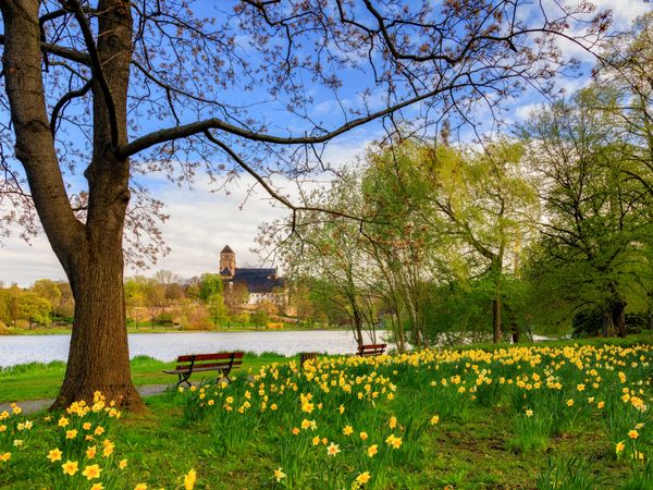 Produktbild: CALVENDO Puzzle Fr&uuml;hling in Chemnitz 1000 Teile Lege-Gr&ouml;&szlig;e 64 x 48 cm Foto-Puzzle Bild von Daniela Beyer (Moqui(