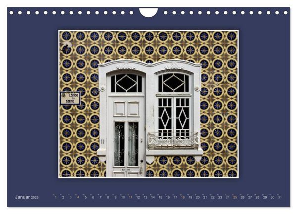 Produktbild: Azulejo-Fassaden in Portugal (Wandkalender 2026 DIN A4 quer), CALVENDO Monatskalender