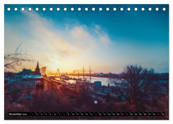Produktbild: Hamburg - die sch&ouml;nste Stadt der Welt (Tischkalender 2026 DIN A5 quer), CALVENDO Monatskalender