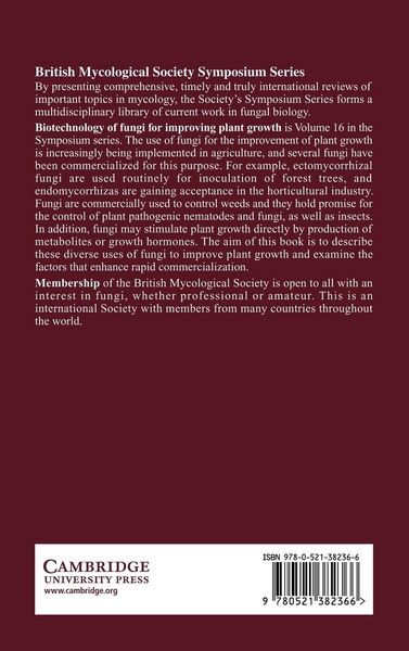 Produktbild: Biotechnology of Fungi for Improving Plant Growth