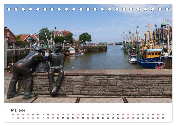 Produktbild: Ostfriesland - Ein Jahr in Bildern (Tischkalender 2026 DIN A5 quer), CALVENDO Monatskalender