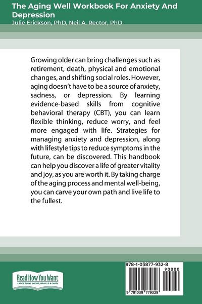 Produktbild: The Aging Well Workbook for Anxiety and Depression