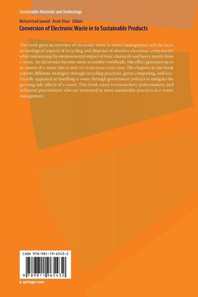 Produktbild: Conversion of Electronic Waste in to Sustainable Products