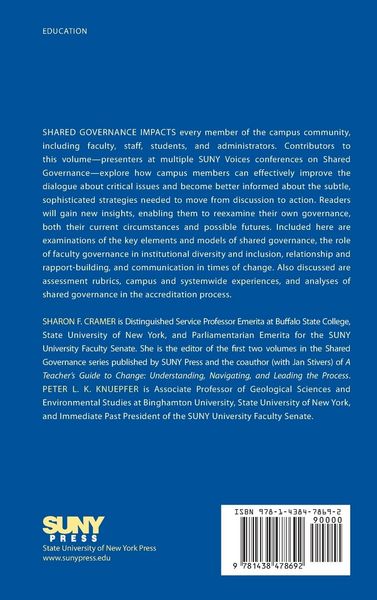 Produktbild: Shared Governance in Higher Education