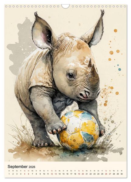 Produktbild: Fu&szlig;ball Stars - Fu&szlig;ball regiert die Welt (Wandkalender 2026 DIN A3 hoch), CALVENDO Monatskalender