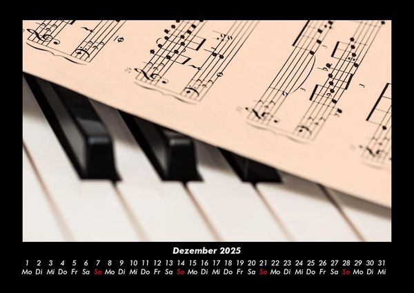 Produktbild: Musik 2025 Fotokalender DIN A3