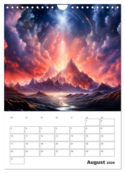 Produktbild: FERNE WELTEN Cooler Terminplaner (Wandkalender 2026 DIN A4 hoch), CALVENDO Monatskalender