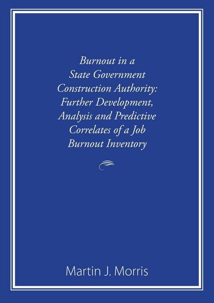Produktbild: Burnout in a State Government Construction Authority