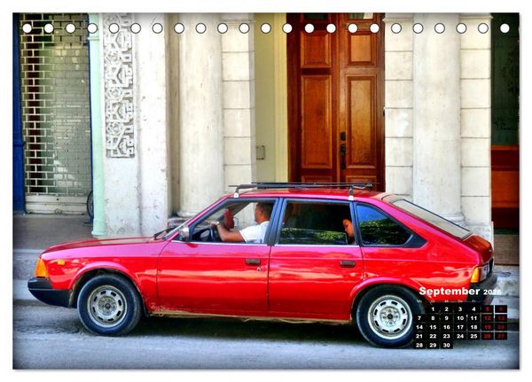 Produktbild: Moskwitsch-2141 - Ein russischer Oldtimer in Kuba (Tischkalender 2026 DIN A5 quer), CALVENDO Monatskalender