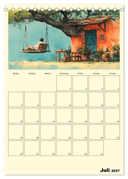 Produktbild: M&auml;nner im Garten. Entspannte Augenblicke im Gr&uuml;nen (Tischkalender 2027 DIN A5 hoch), CALVENDO Monatskalender