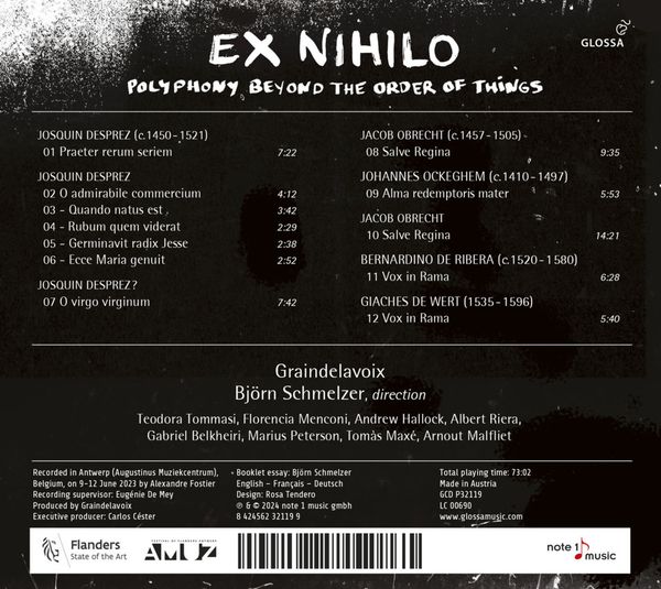 Produktbild: Ex Nihilo - Polyphony beyond the Order of Things
