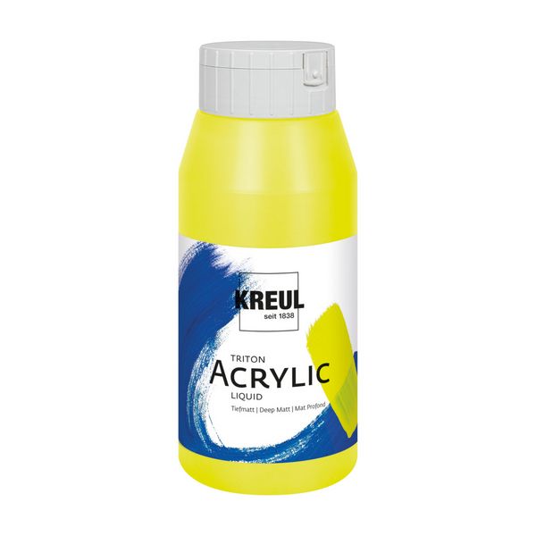 Produktbild: KREUL Triton Acrylic Liquid Fluoreszierend gelb 750ml