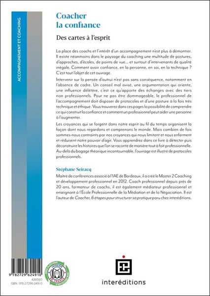 Produktbild: Coacher la confiance : des cartes &agrave; l'esprit