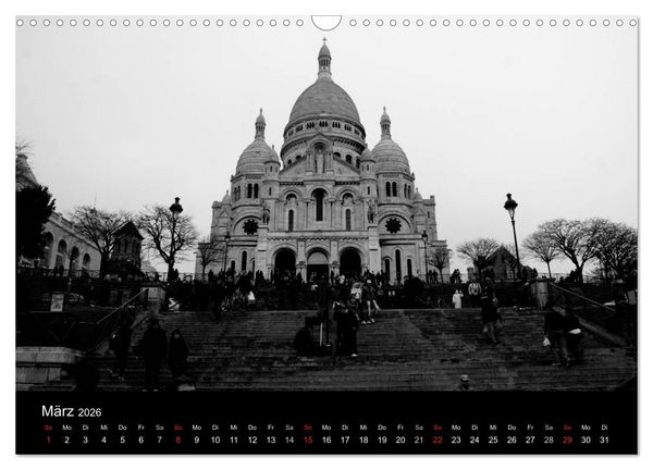 Produktbild: BLACK 'N WHITE (Wandkalender 2026 DIN A3 quer), CALVENDO Monatskalender