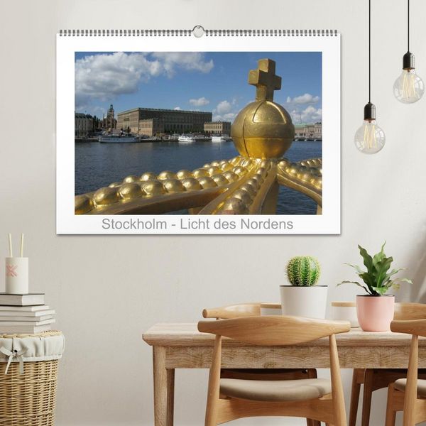 Produktbild: Stockholm - Licht des Nordens (Wandkalender 2026 DIN A2 quer), CALVENDO Monatskalender