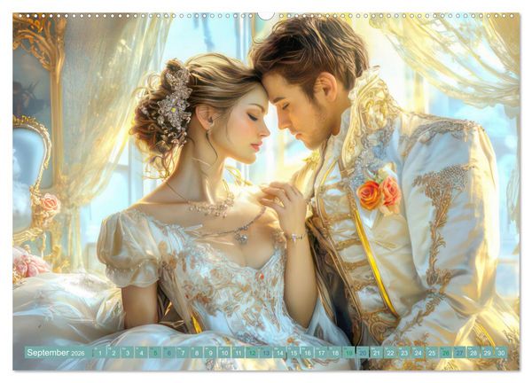 Produktbild: Zarte anmutige Romanzen (hochwertiger Premium Wandkalender 2026 DIN A2 quer), Kunstdruck in Hochglanz