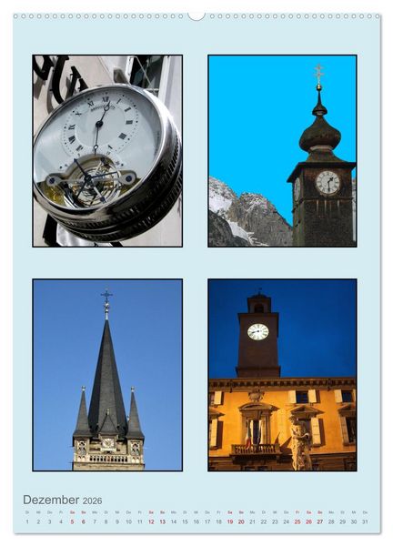 Produktbild: Uhr-Zeiten (Wandkalender 2026 DIN A2 hoch), CALVENDO Monatskalender