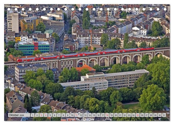 Produktbild: Aachen aus der Luft - Eine Fahrt mit dem Hei&szlig;luftballon (Tischkalender 2026 DIN A5 quer), CALVENDO Monatskalender