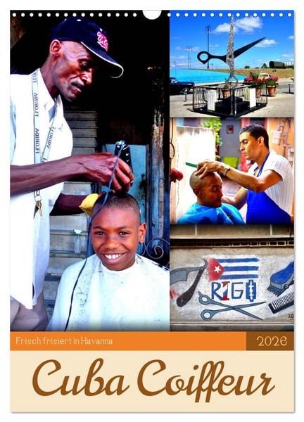 Produktbild: Cuba Coiffeur - Frisch frisiert in Havanna (Wandkalender 2026 DIN A3 hoch), CALVENDO Monatskalender