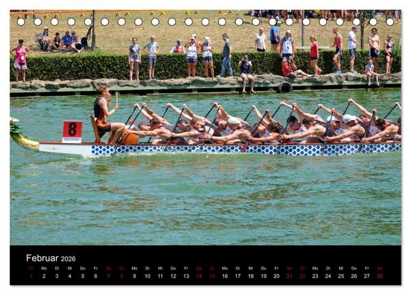 Produktbild: Drachenboot - MissionRome (Tischkalender 2026 DIN A5 quer), CALVENDO Monatskalender
