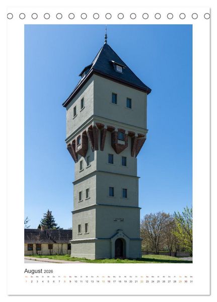 Produktbild: Alte Wassert&uuml;rme (Tischkalender 2026 DIN A5 hoch), CALVENDO Monatskalender