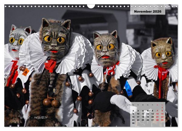 Produktbild: Schw&auml;bisch alemannische Fasnet (Wandkalender 2026 DIN A3 quer), CALVENDO Monatskalender