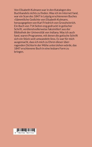 Produktbild: Elisabeth Kulmanns Leben und Werdegang 1808 bis 1825, Zweiter Teil
