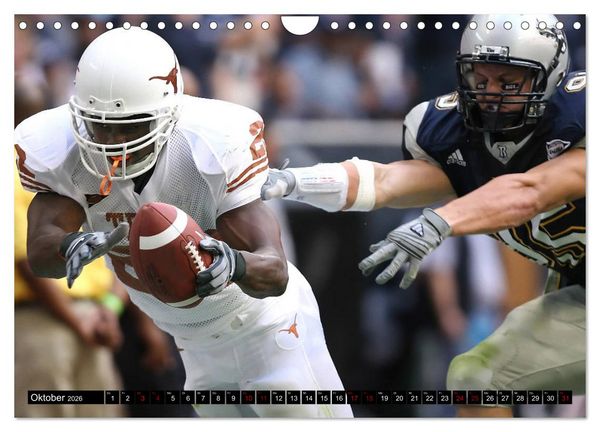Produktbild: American Football - Athleten (Wandkalender 2026 DIN A4 quer), CALVENDO Monatskalender