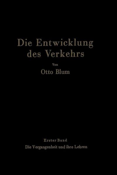 Produktbild: Die Entwicklung des Verkehrs