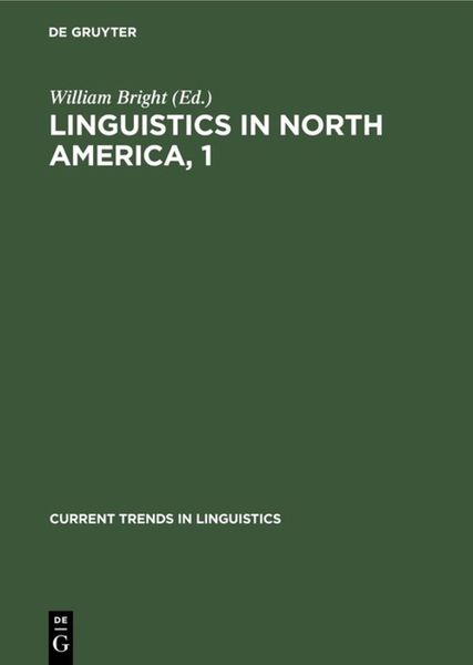 Produktbild: Linguistics in North America, 1